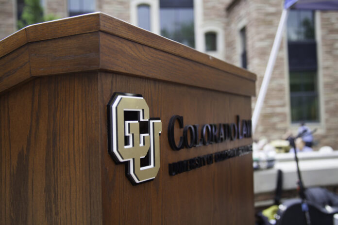 Podium at University of Colorado Law School