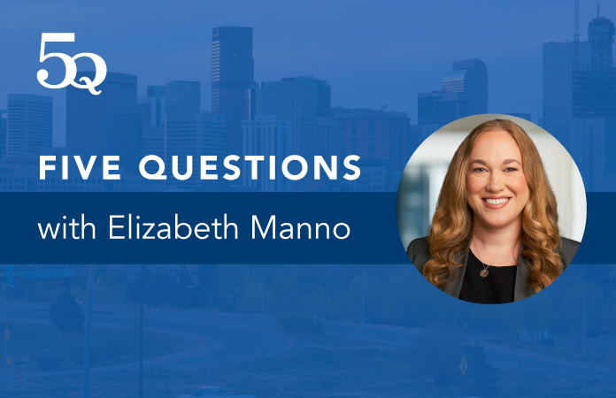 Five questions with Elizabeth Manno